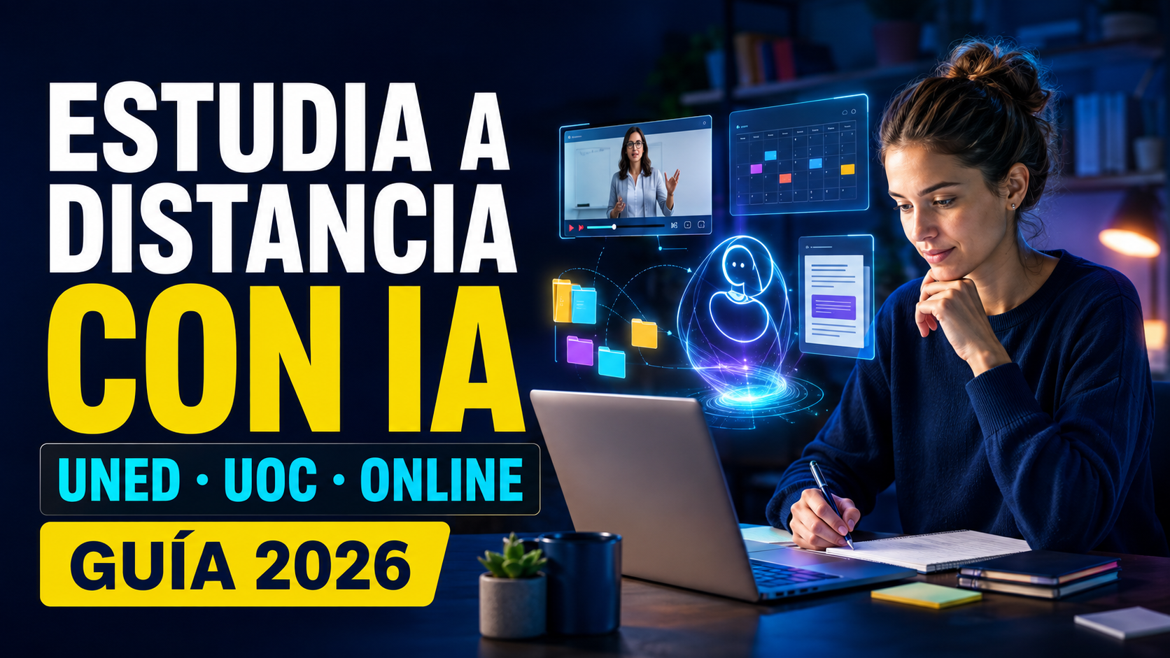 IA para Estudiar a Distancia: UNED, UOC y Online