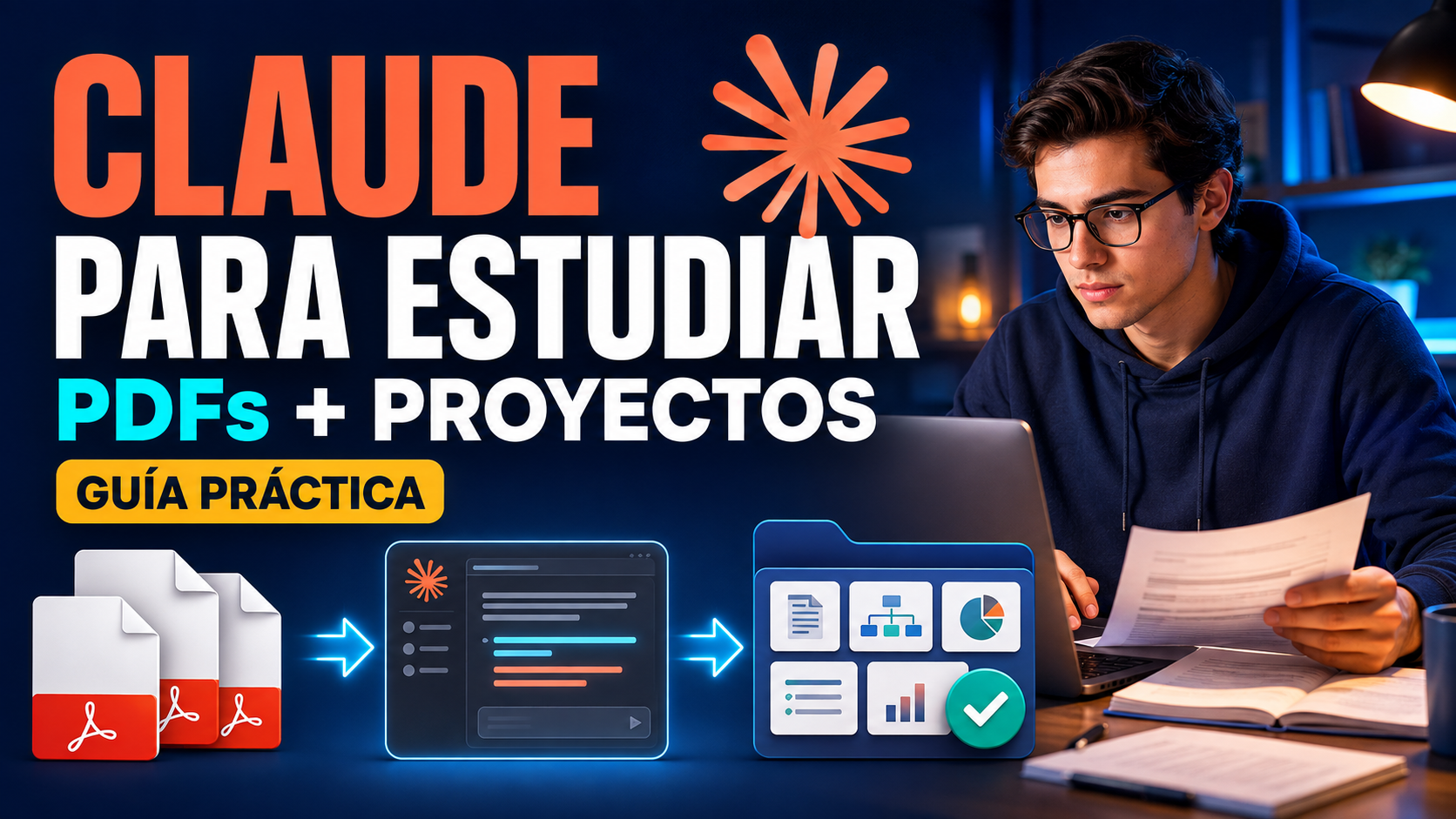 Claude para estudiar: guía práctica con PDFs y proyectos