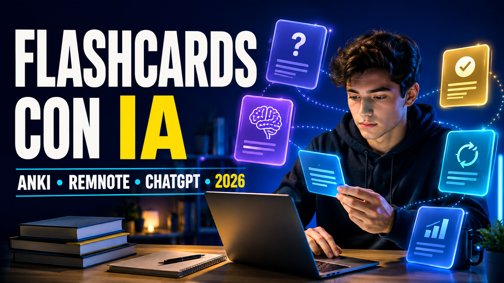 Flashcards con IA: Anki, RemNote y ChatGPT en 2026