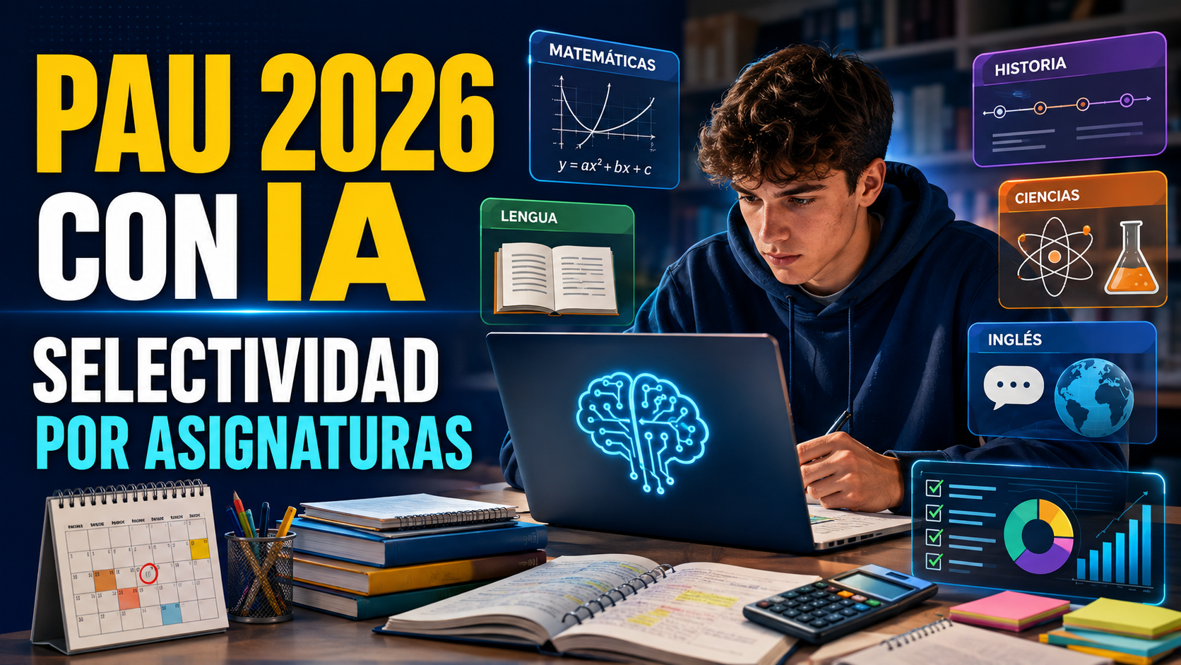 PAU 2026 con IA: prepara Selectividad por asignaturas