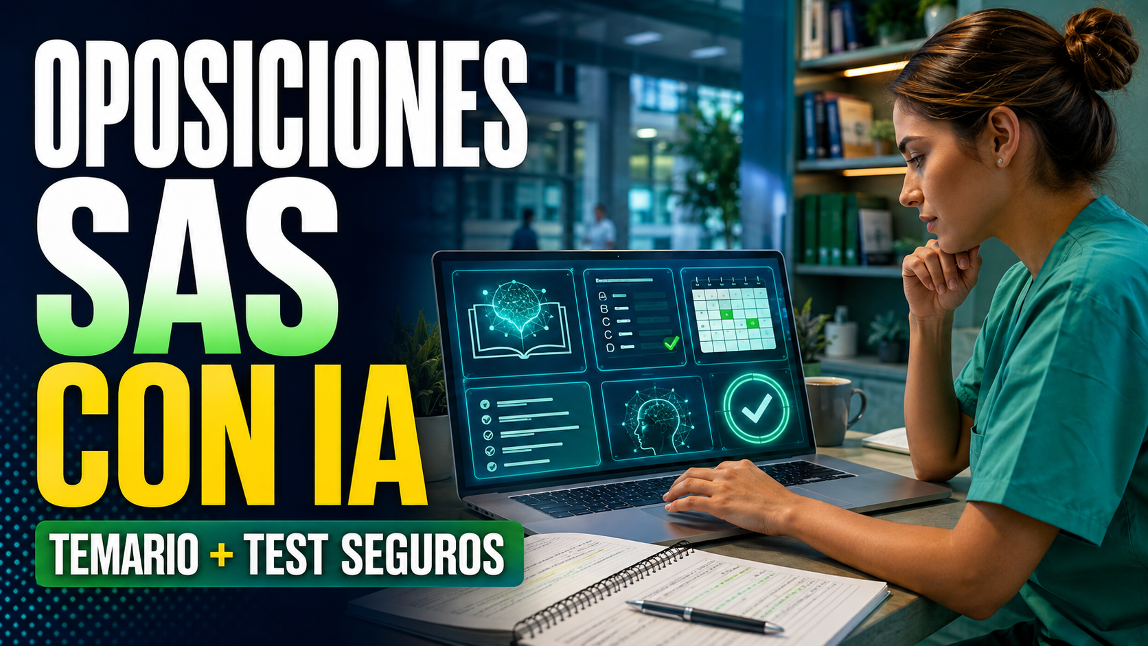 Oposiciones SAS con IA: temario y test seguros 2026