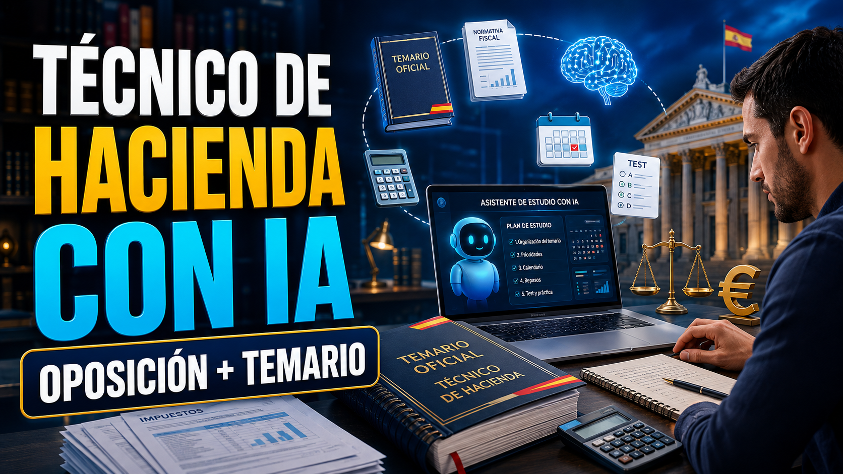 Técnico de Hacienda con IA: oposición y temario 2026