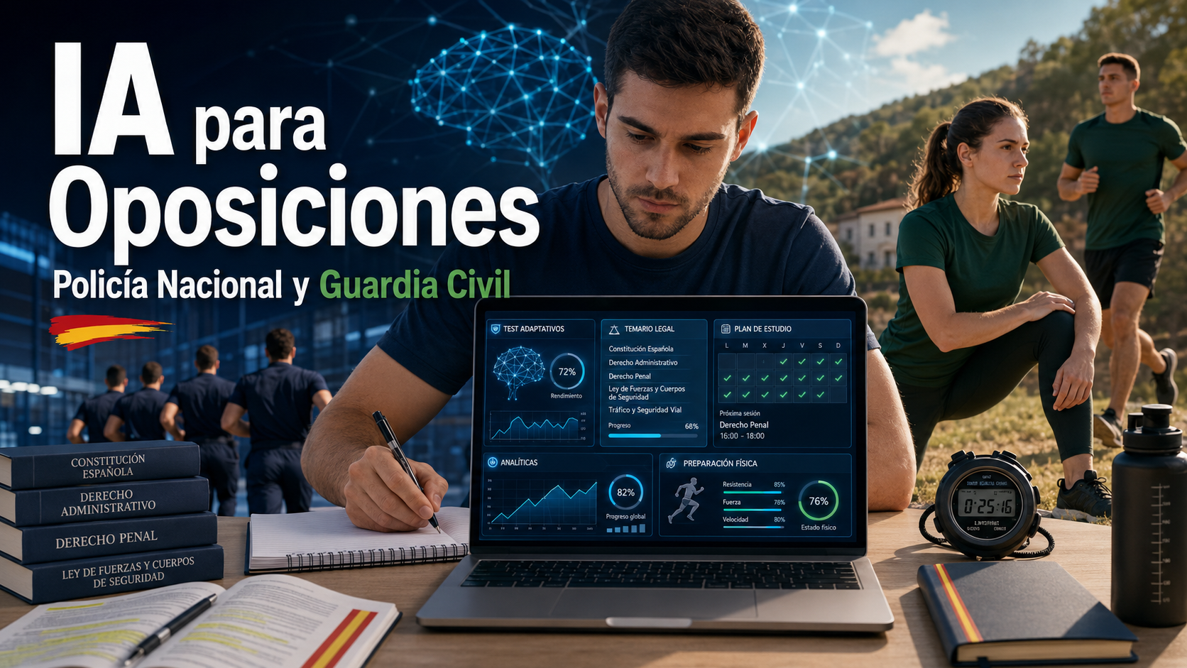 IA para oposiciones de Policía Nacional y Guardia Civil: guía completa 2026
