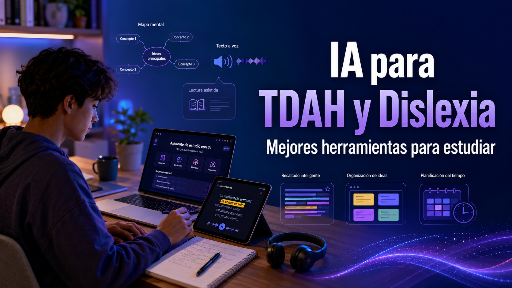 IA para TDAH y Dislexia: Mejores Herramientas para Estudiar